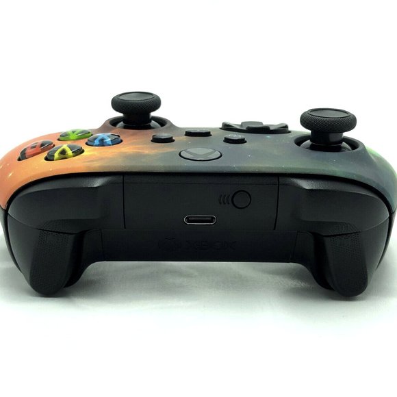 Custom Microsoft Xbox Series X / S Wireless Controller - Orange & Green Galaxy - Picture 3 of 8